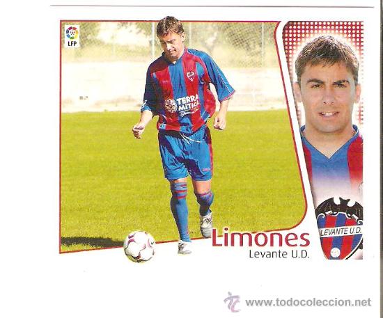 Cromos de f&uacute;tbol: EDICIONES ESTE 2004-2005 LIMONES (LEVANTE) BAJA - Foto 1