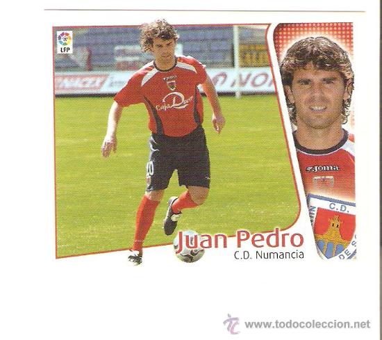 Cromos de f&uacute;tbol: EDICIONES ESTE 2004-2005 JUAN PEDRO (NUMANCIA) BAJA - Foto 1