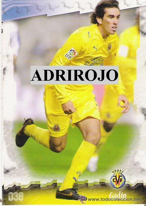Figurine di Calcio: 1 CROMO---TEMPORADA 2008-2009--MUNDICROMO (MC SPORT)---VILLARREAL C.F--N&ordm; 038--GODIN