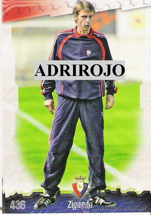 Figurine di Calcio: 1 CROMO---TEMPORADA 2008-2009 ( 08-09 ) MUNDICROMO (MC SPORT)-- C.ATLETICO OSASUNA--N&ordm; 436--ZIGANDA