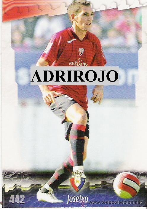 Figurine di Calcio: 1 CROMO---TEMPORADA 2008-2009 ( 08-09 ) MUNDICROMO (MC SPORT)--C.ATLETICO OSASUNA--N&ordm; 442--JOSETXO