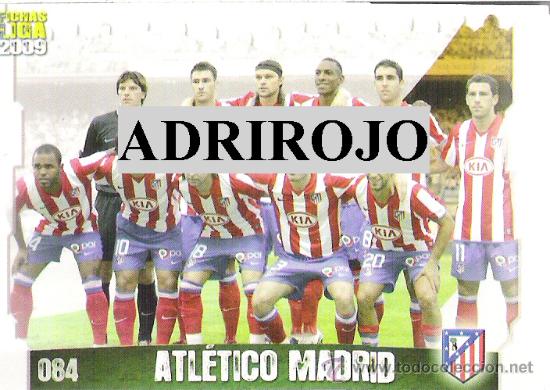 Football Stickers: 1 CROMO FICHAS MUNDICROMO LIGA 08-09 ( 2008-2009 ) - ATLETICO MADRID - N&ordm; 084 - ALINEACION