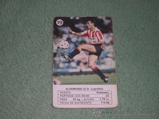 Cromos de f&uacute;tbol: Cromo de Alzamendi (Logro&ntilde;&eacute;s) - Foto 1