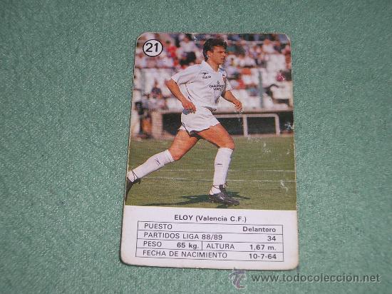 Cromos de f&uacute;tbol: Cromo de Eloy (Valencia) - Foto 1