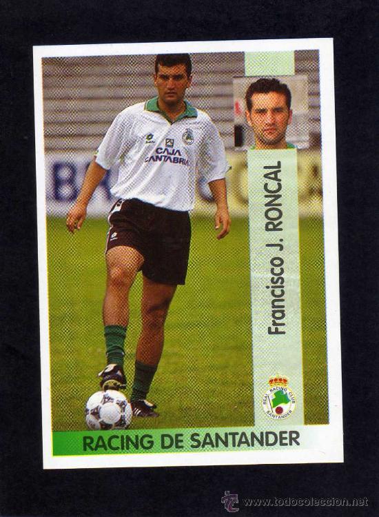 FRANCISCO JAVIER RONCAL # RACING SANTANDER STICKER CROMO PANINI LIGA 1996 ESPANA