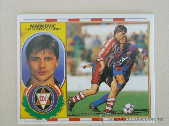Cromos de f&uacute;tbol: ESTE 96-97 MARKOVIC LOGRO&Ntilde;ES 1996-1997 NUEVO - Foto 1