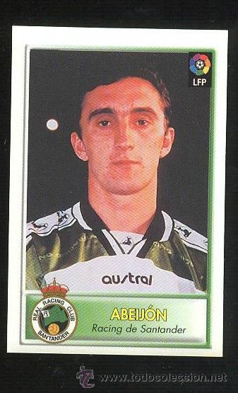 Cartes &agrave; collectionner de Football: CROMO DE FUTBOL LIGA 97-98 BOLLYCAO  N&ordm;248 ABEJON   RACING  DE SANTANDER   ADHESIVO