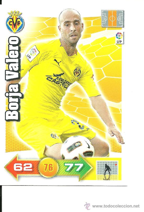 Cromos de f&uacute;tbol: ADRENALYN 2010-2011 PANINI - BORJA VALERO