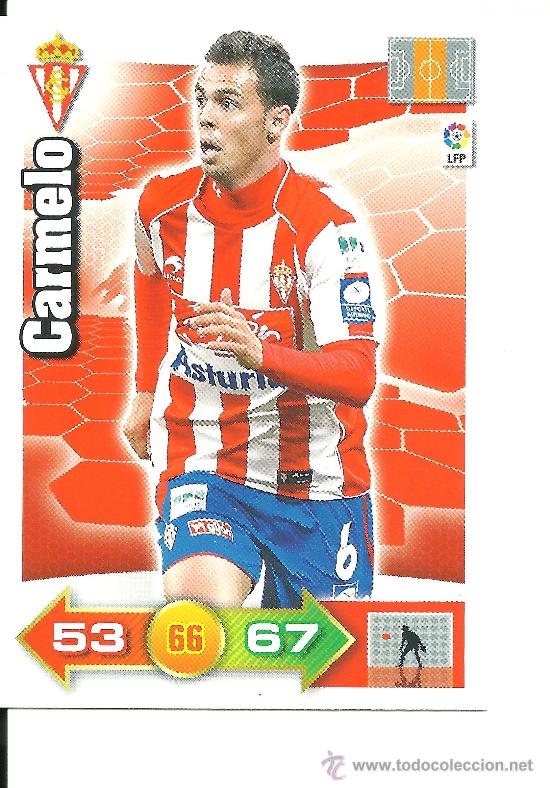 Cromos de f&uacute;tbol: ADRENALYN 2010-2011 PANINI - CARMELO (SPORTING) - Foto 1