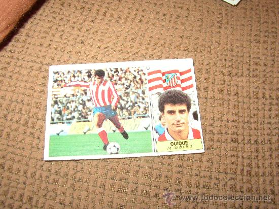 Cromos de f&uacute;tbol: Liga 86-87 QUIQUE