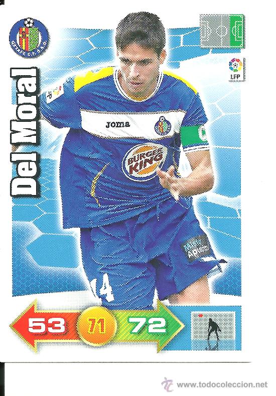 Cromos de f&uacute;tbol: ADRENALYN 2010-2011 PANINI - DEL MORAL (GETAFE) - Foto 1