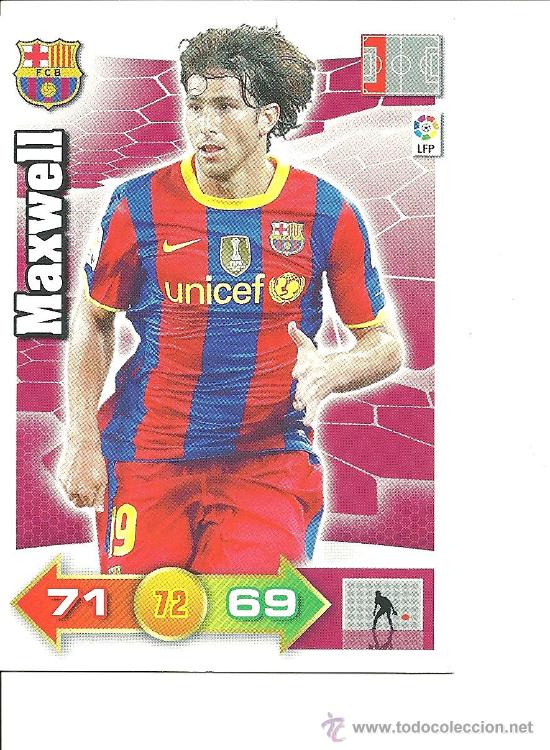 Cromos de f&uacute;tbol: ADRENALYN 2010-2011 PANINI - MAXWELL (BARCELONA) - Foto 1