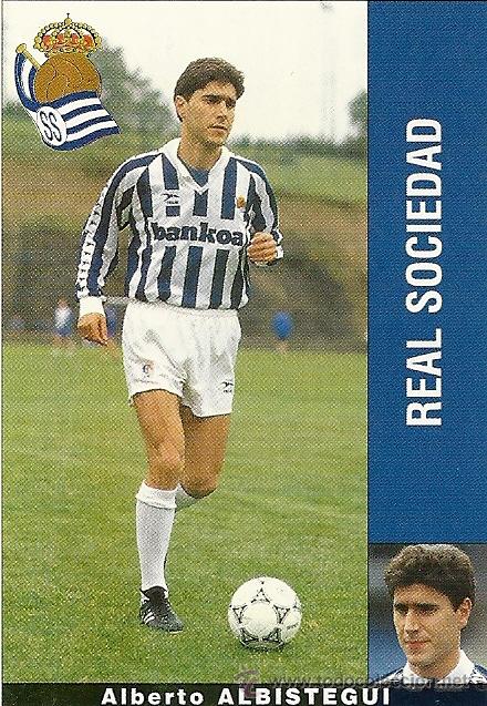 Football Stickers: LIGA 95-96 PANINI. NUEVO ALBERTO ALBISTEGUI-REAL SOCIEDAD