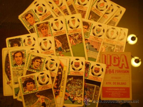 Fu&szlig;ball-Sticker: Lote de 277 cromos ED. ESTE LIGA 83/84 (bajas, fichajes, colocas, b&aacute;sicos desde 0,35&euro;)