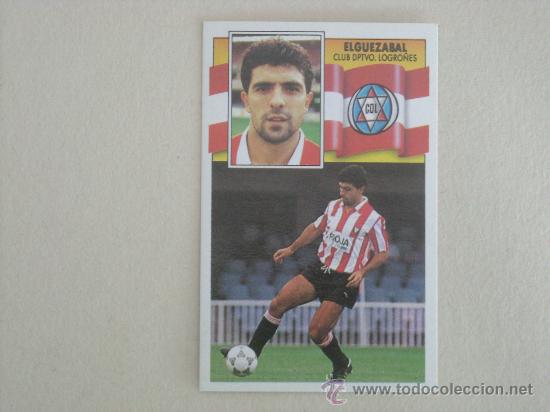 Cromos de f&uacute;tbol: ESTE 90-91  ELGUEZABAL  LOGRO&Ntilde;ES 1990-1991 NUEVO - Foto 1