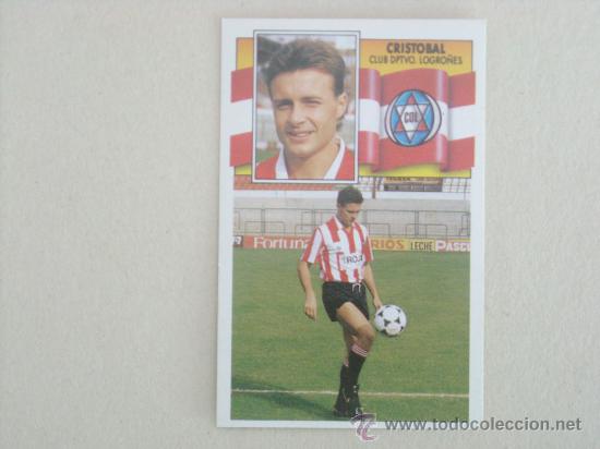 Cromos de f&uacute;tbol: ESTE 90-91  CRISTOBAL  LOGRO&Ntilde;ES 1990-1991 NUEVO - Foto 1
