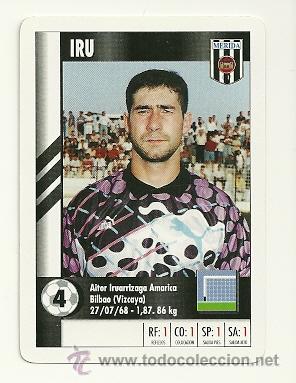 Cromos de f&uacute;tbol: CARTA SUPERGOL MARCA 1995 - IRU (MERIDA) - Foto 1