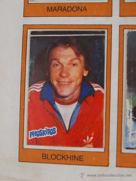 Cromos de f&uacute;tbol: BLOCKHINE PHOSKITOS HISTORIA DE LOS MUNDIALES ESPA&Ntilde;A 82