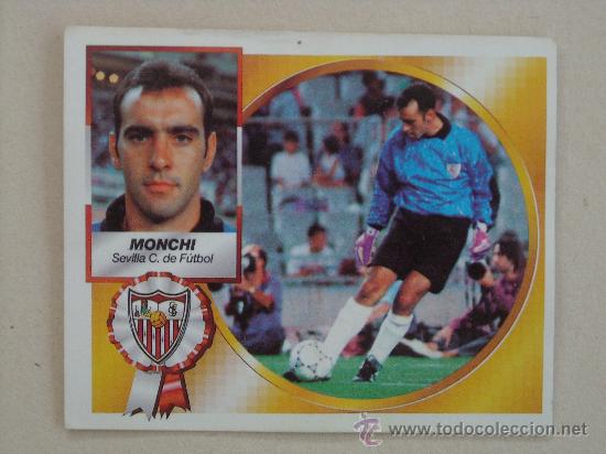 Cromos de f&uacute;tbol: ESTE 94-95  MONCHI   SEVILLA  1994-1995 - Foto 1