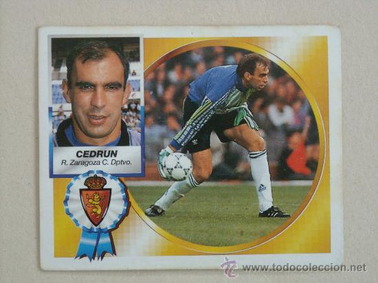Cromos de f&uacute;tbol: ESTE 94-95  CEDRUN   ZARAGOZA  1994-1995 - Foto 1
