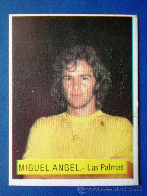 Fu&szlig;ball-Sticker: EDITORIAL FINI LIGA 75/76 - MIGUEL &Aacute;NGEL (Las Palmas) * CROMO NUEVO