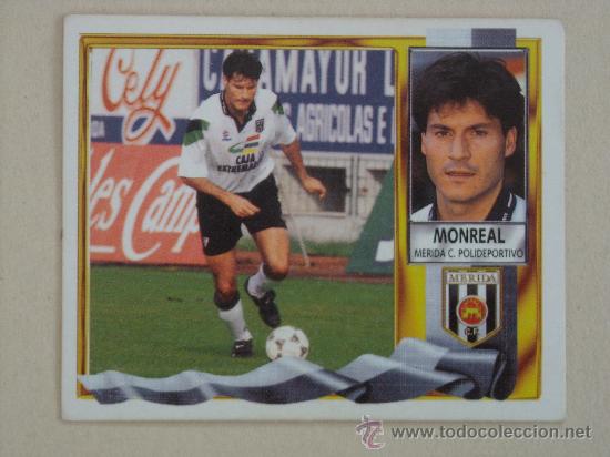 Cromos de f&uacute;tbol: ESTE 95-96  MONREAL   MERIDA  1995-1996 - Foto 1