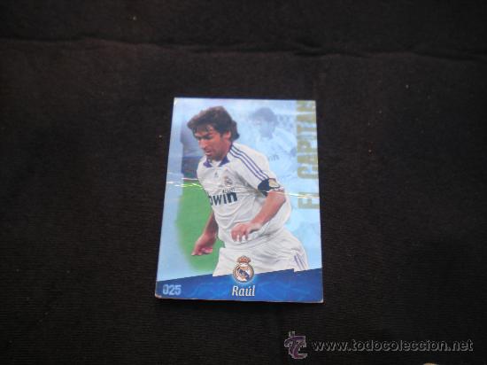 Cromos de f&uacute;tbol: cromo de futbol raul - Foto 1