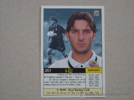Fu&szlig;ball-Sticker: FICHAS LIGA 2000 BAJA N&ordm; 261 GELI RACING SANTANDER 99-00 MUNDICROMO 1999-2000 NUEVO