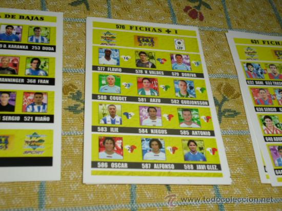 Cromos de Futebol: 2003 MUNDICROMO LA FICHA DE LA LIGA DE FUTBOL FICHAS