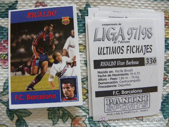Cromos de F&uacute;tbol: liga 97 98 ultimos fichajes n&ordm; 336 panini nuevo 1997 1998