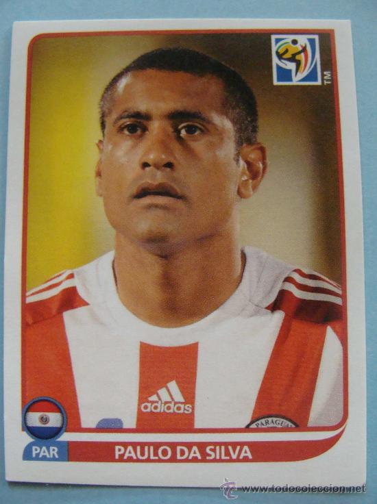Football Stickers: CROMO F&Uacute;TBOL. MUNDIAL 2010 SUD&Aacute;FRICA. 433 PAULO DA SILVA. SELECCI&Oacute;N DE PARAGUAY. PANINI.