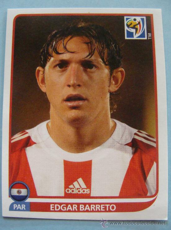 Cromos de Futebol: CROMO F&Uacute;TBOL. MUNDIAL 2010 SUD&Aacute;FRICA. 440 EDGAR BARRETO. SELECCI&Oacute;N DE PARAGUAY. PANINI.