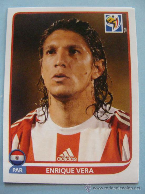 Cartes &agrave; collectionner de Football: CROMO F&Uacute;TBOL. MUNDIAL 2010 SUD&Aacute;FRICA. 441 ENRIQUE VERA. SELECCI&Oacute;N DE PARAGUAY. PANINI.