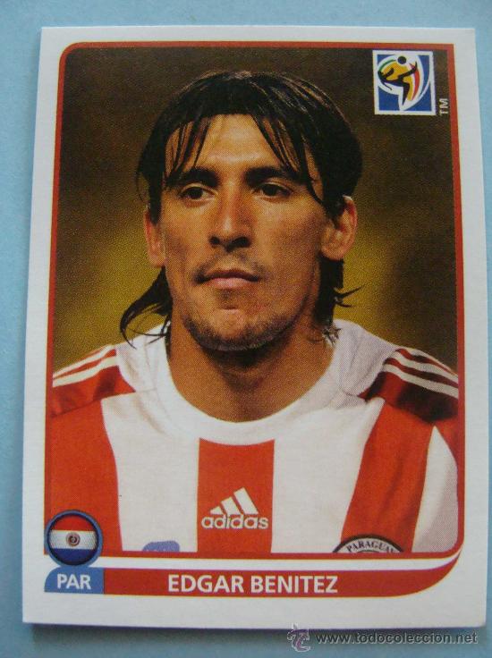 Football Stickers: CROMO F&Uacute;TBOL. MUNDIAL 2010 SUD&Aacute;FRICA. 446 EDGAR BEN&Iacute;TEZ. SELECCI&Oacute;N DE PARAGUAY. PANINI.