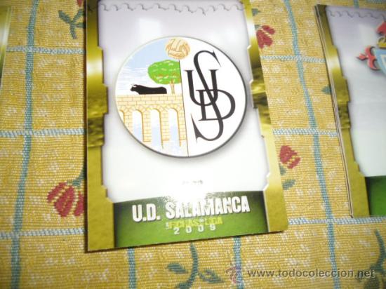 Fu&szlig;ball-Sticker: LA FICHA DE LA LIGA 2008 2009 MUNDICROMO FUTBOL ESCUDOS DE 2&ordm; DIVISION SALAMANCA
