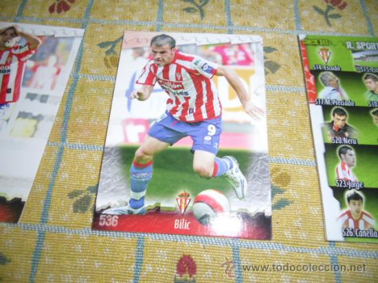 Figurine di Calcio: LA FICHA DE LA LIGA 2008 2009 MUNDICROMO FUTBOL SPORTING DE GIJON BILIC