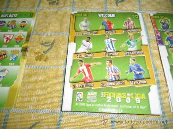 Fu&szlig;ball-Sticker: LA FICHA DE LA LIGA 2008 2009 MUNDICROMO FUTBOL WELCOME