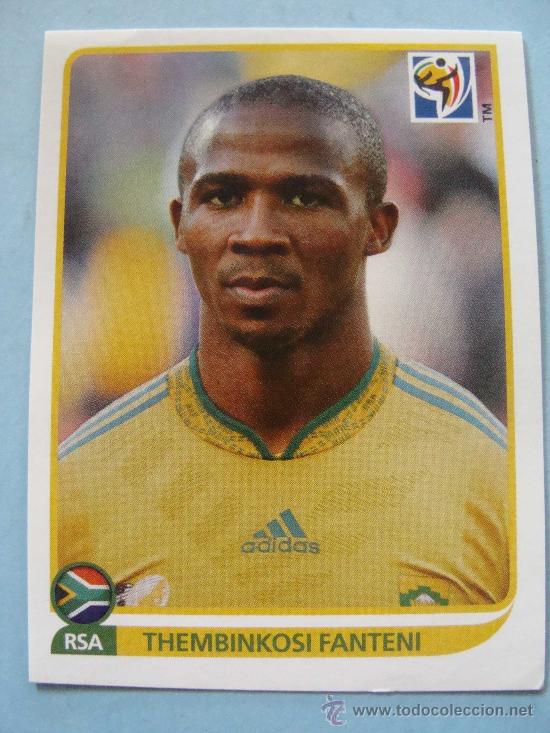 Fu&szlig;ball-Sticker: CROMO F&Uacute;TBOL. MUNDIAL 2010 SUD&Aacute;FRICA. 45 THEMBINKOSI FANTENI. SELECCI&Oacute;N DE SUD&Aacute;FRICA. PANINI.