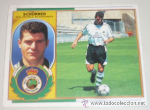 Cromos de f&uacute;tbol: SCHURRER R. SANTANDER EDICIONES ESTE 96-97 - Foto 1