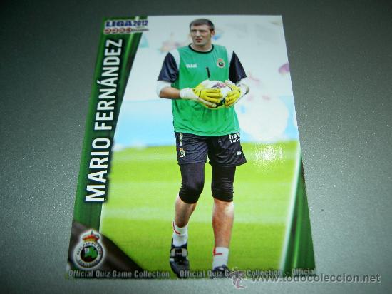 Cromos de F&uacute;tbol: 302 MARIO FERNANDEZ RACING SANTANDER CROMOS ALBUM MUNDICROMO LIGA QUIZ GAME 2011 2012 11 12