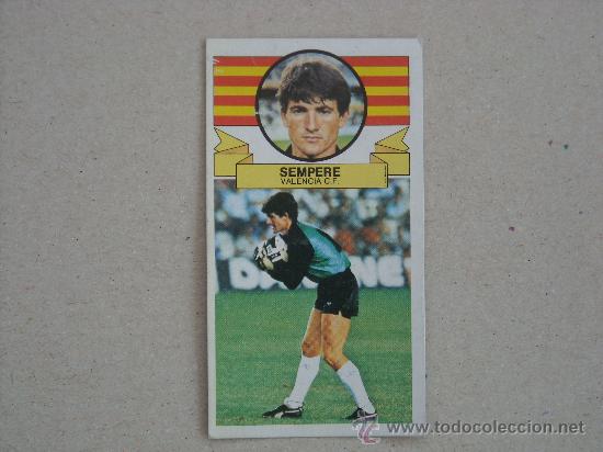 Cromos de f&uacute;tbol: ESTE 85-86  SEMPERE  VALENCIA  1985-1986 - Foto 1