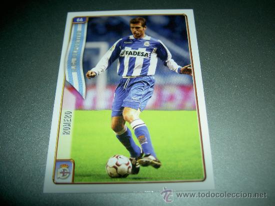 Cromos de F&uacute;tbol: 66 ROMERO DEPORTIVO CORU&Ntilde;A CROMOS ALBUM MUNDICROMO FICHAS LIGA FUTBOL 2004 2005 04 05