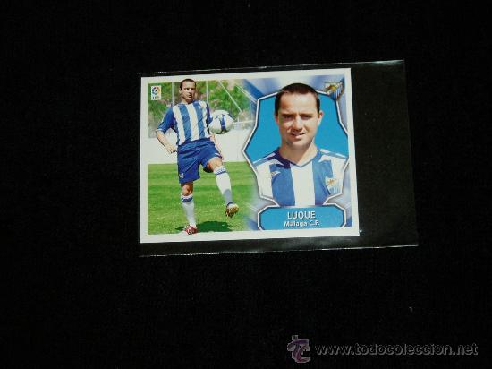Cromos de f&uacute;tbol: LUQUE. COLOCA MALAGA. EDICIONES ESTE 2008 -2009. - Foto 1