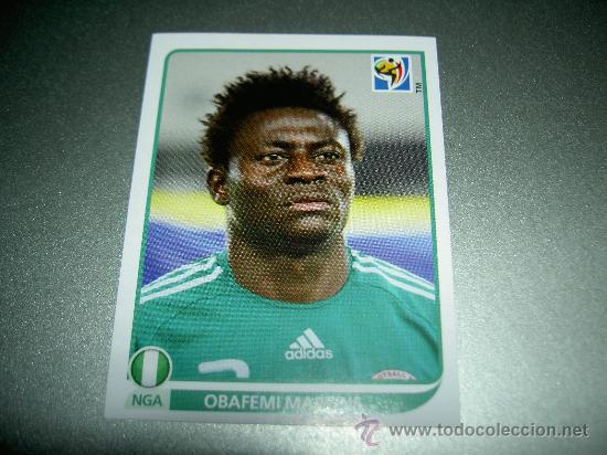 Figurine di Calcio: 142 OBAFEMI MARTINS NIGERIA CROMOS ALBUM MUNDIAL FUTBOL SOUTH AFRICA 2010 FIFA WORLD CUP PANINI