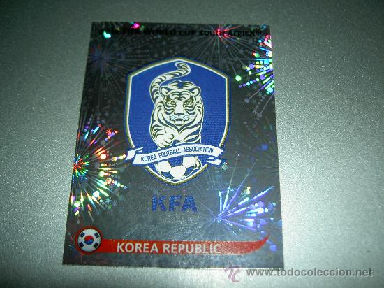 Cromos de F&uacute;tbol: 145 ESCUDO REPUBLICA DE KOREA CROMOS MUNDIAL FUTBOL SOUTH AFRICA 2010 FIFA WORLD CUP PANINI