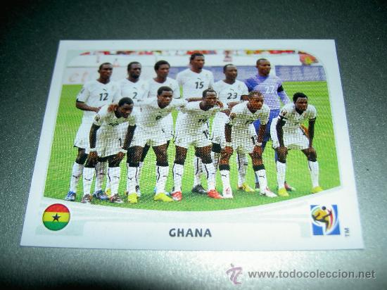 Cromos de f&uacute;tbol: 315 SELECCION ALINEACION GHANA CROMOS MUNDIAL FUTBOL SOUTH AFRICA 2010 FIFA WORLD CUP PANINI