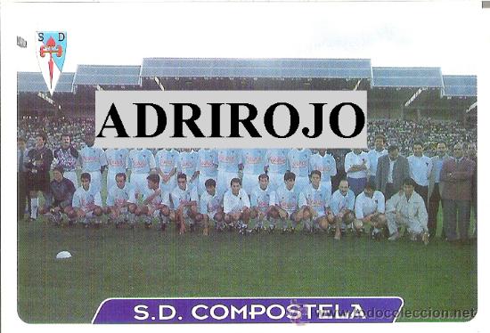 Fu&szlig;ball-Sticker: 1 CROMO MUNDICROMO FICHAS LIGA 95-96 ( 1995-1996 ) - S.D COMPOSTELA  N&ordm; 271 - ALINEACION - PLANTILLA