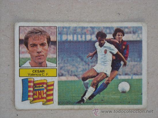 Cromos de f&uacute;tbol: ESTE 82-83  CESAR  VALENCIA  1982-1983  NUNCA PEGADO - Foto 1