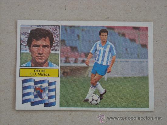 Cromos de f&uacute;tbol: ESTE 82-83  RECIO  MALAGA    1982-1983 - Foto 1