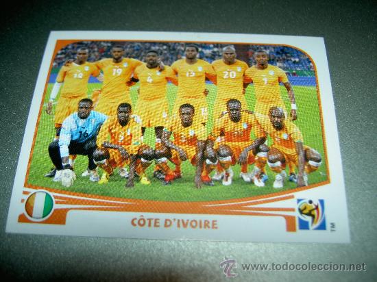 Figurine di Calcio: 524 SELECCION ALINEACION COSTA DE MARFIL CROMOS MUNDIAL FUTBOL SOUTH AFRICA 2010 FIFA WORLD CUP